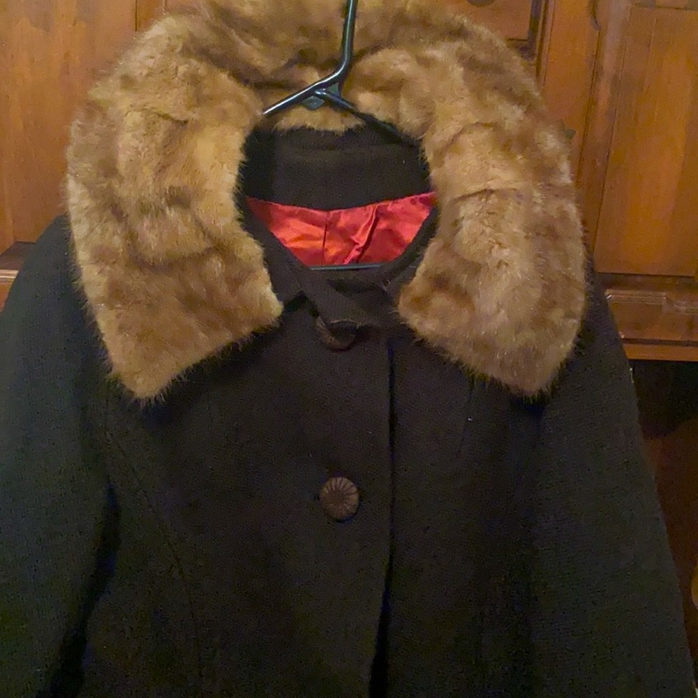 Antique 1930’s Michel Daniel Paris France Wool Coat